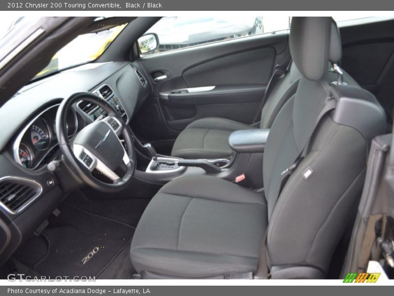Black / Black 2012 Chrysler 200 Touring Convertible