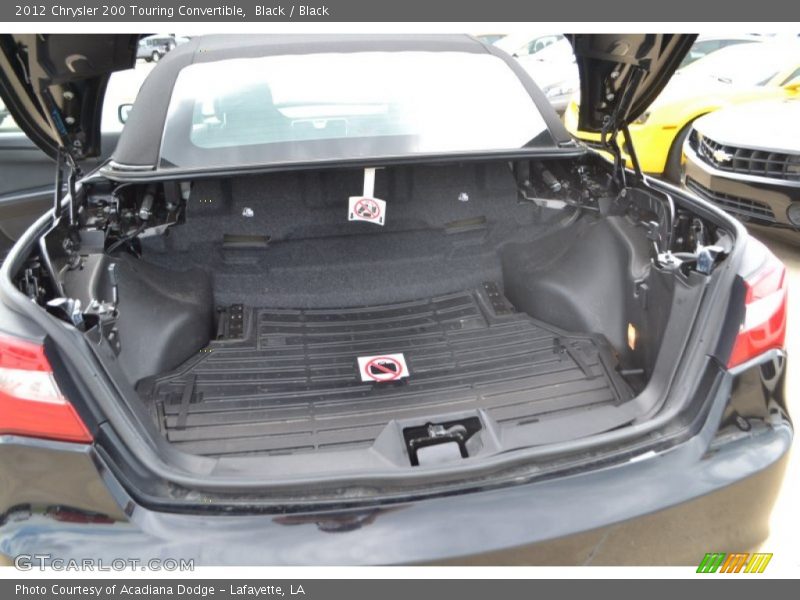Black / Black 2012 Chrysler 200 Touring Convertible