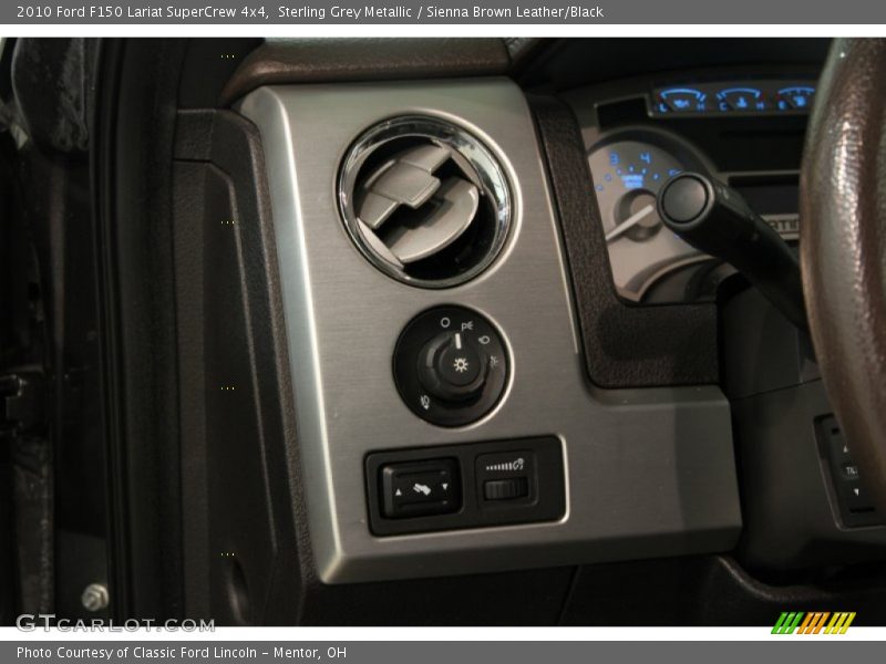 Sterling Grey Metallic / Sienna Brown Leather/Black 2010 Ford F150 Lariat SuperCrew 4x4