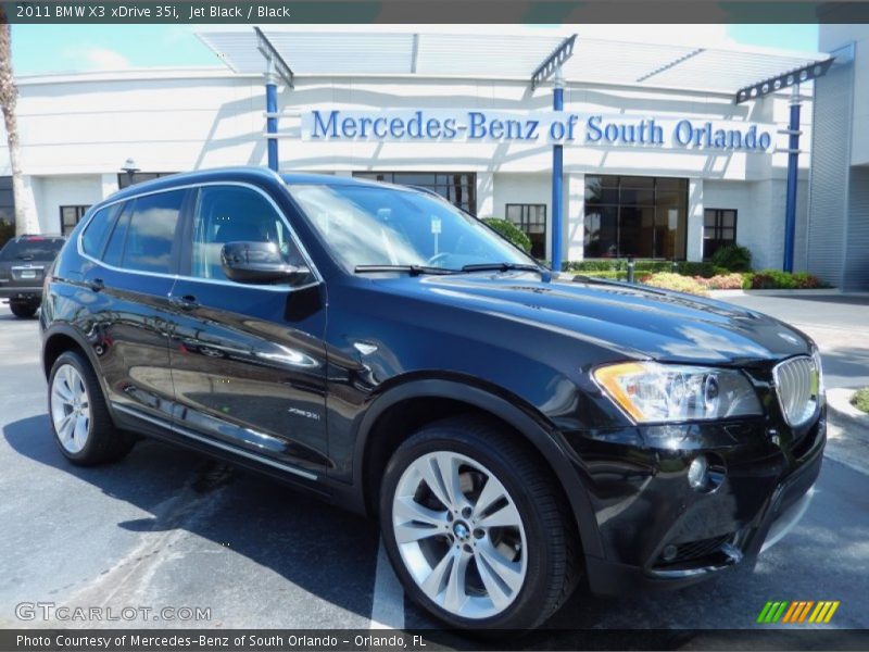 Jet Black / Black 2011 BMW X3 xDrive 35i