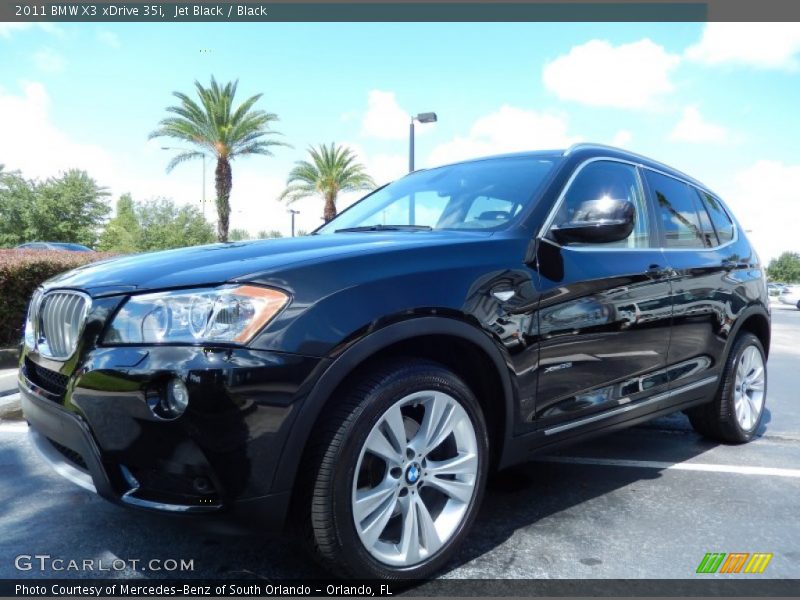 Jet Black / Black 2011 BMW X3 xDrive 35i