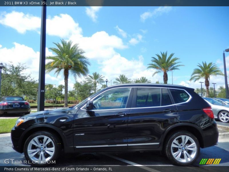 Jet Black / Black 2011 BMW X3 xDrive 35i