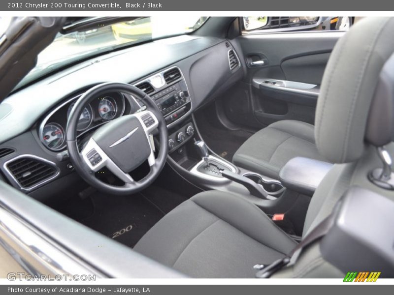 Black / Black 2012 Chrysler 200 Touring Convertible