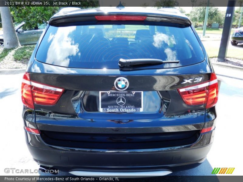 Jet Black / Black 2011 BMW X3 xDrive 35i