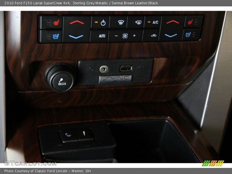 Sterling Grey Metallic / Sienna Brown Leather/Black 2010 Ford F150 Lariat SuperCrew 4x4