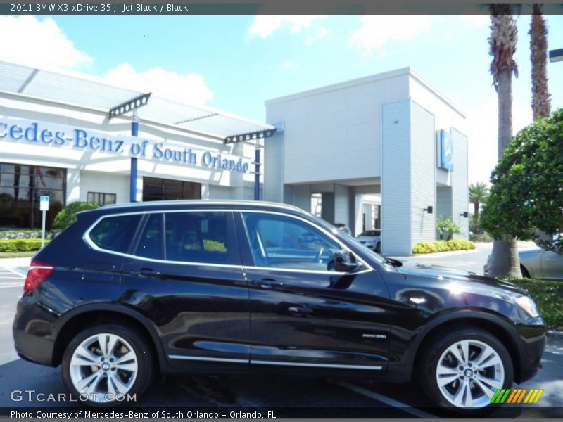 Jet Black / Black 2011 BMW X3 xDrive 35i