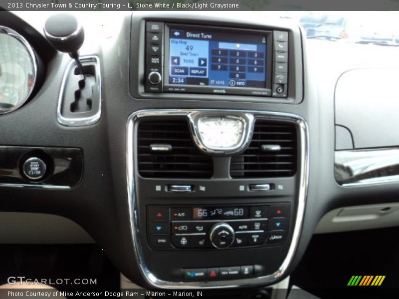 Stone White / Black/Light Graystone 2013 Chrysler Town & Country Touring - L