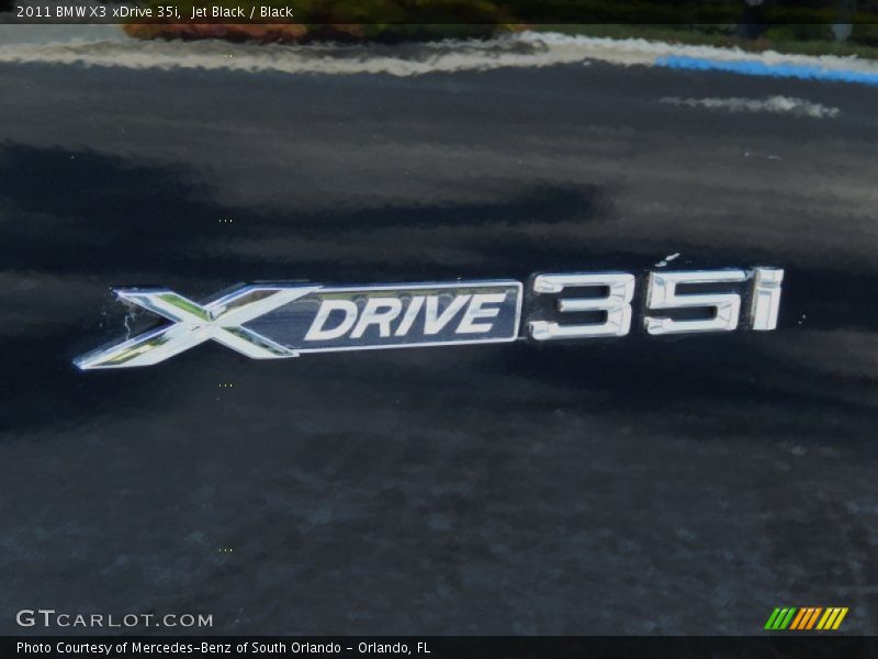 Jet Black / Black 2011 BMW X3 xDrive 35i