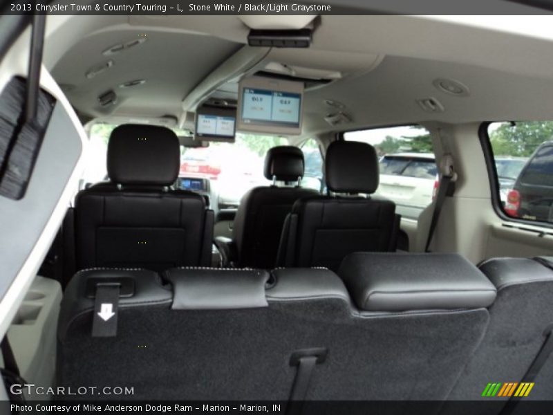 Stone White / Black/Light Graystone 2013 Chrysler Town & Country Touring - L
