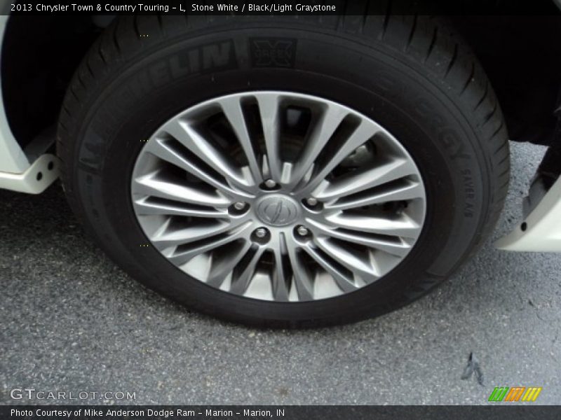 Stone White / Black/Light Graystone 2013 Chrysler Town & Country Touring - L