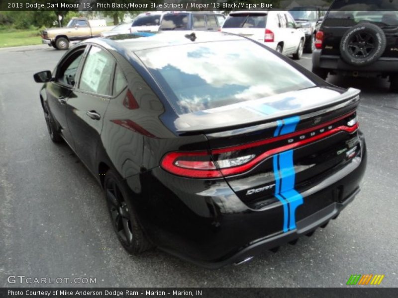  2013 Dart Mopar '13 Pitch Black/Mopar Blue Stripes