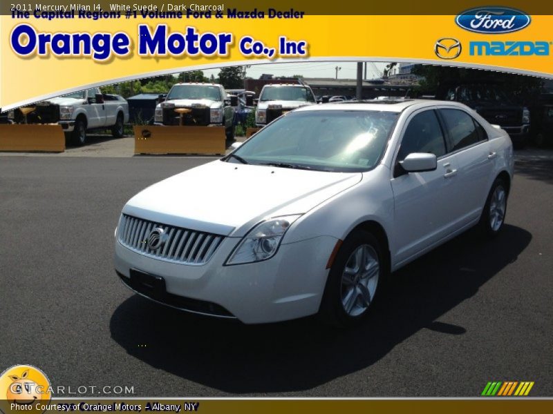 White Suede / Dark Charcoal 2011 Mercury Milan I4