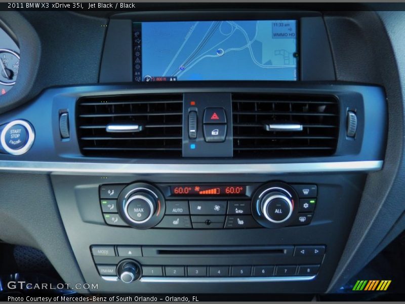 Jet Black / Black 2011 BMW X3 xDrive 35i