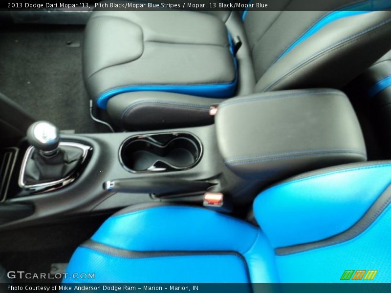 Pitch Black/Mopar Blue Stripes / Mopar '13 Black/Mopar Blue 2013 Dodge Dart Mopar '13