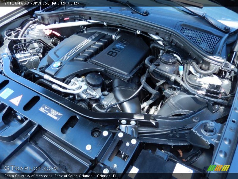 Jet Black / Black 2011 BMW X3 xDrive 35i
