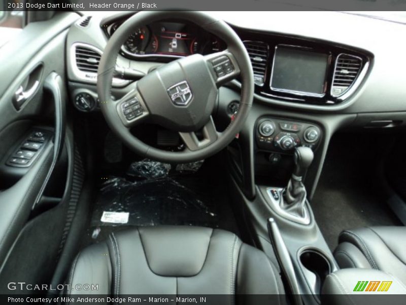 Header Orange / Black 2013 Dodge Dart Limited