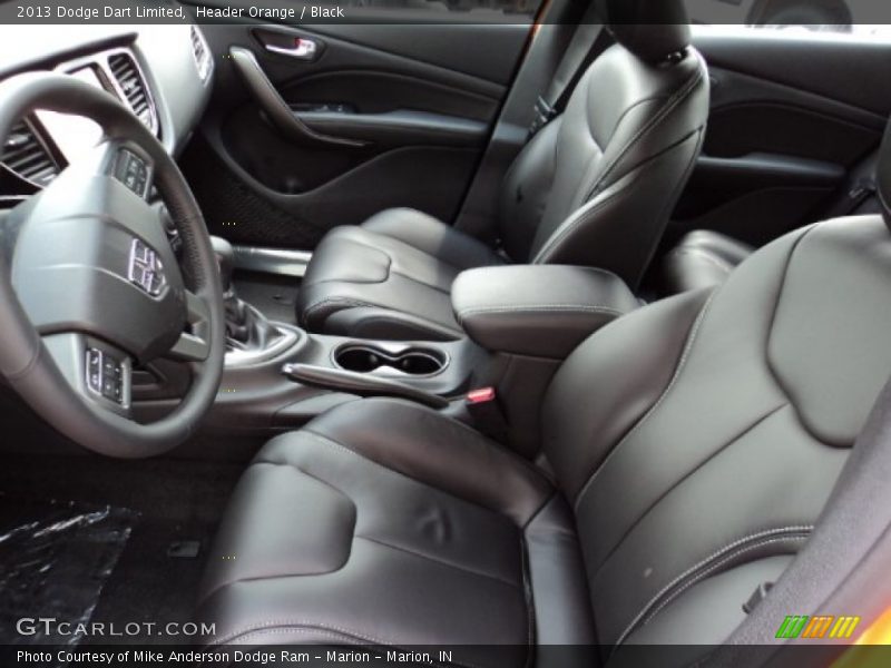 Header Orange / Black 2013 Dodge Dart Limited
