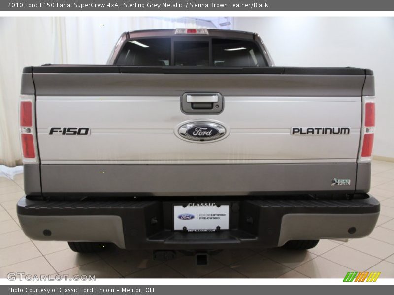 Sterling Grey Metallic / Sienna Brown Leather/Black 2010 Ford F150 Lariat SuperCrew 4x4