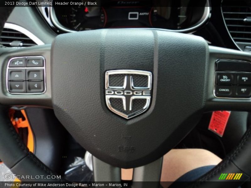 Header Orange / Black 2013 Dodge Dart Limited