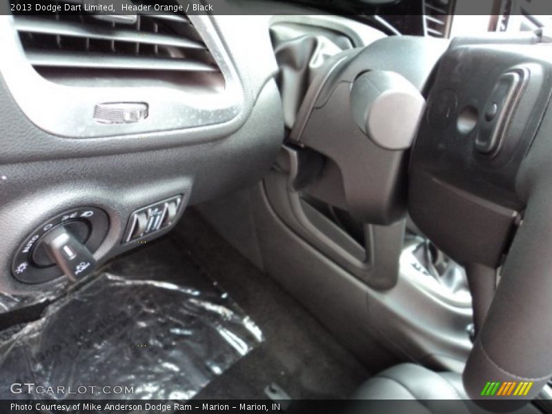 Header Orange / Black 2013 Dodge Dart Limited
