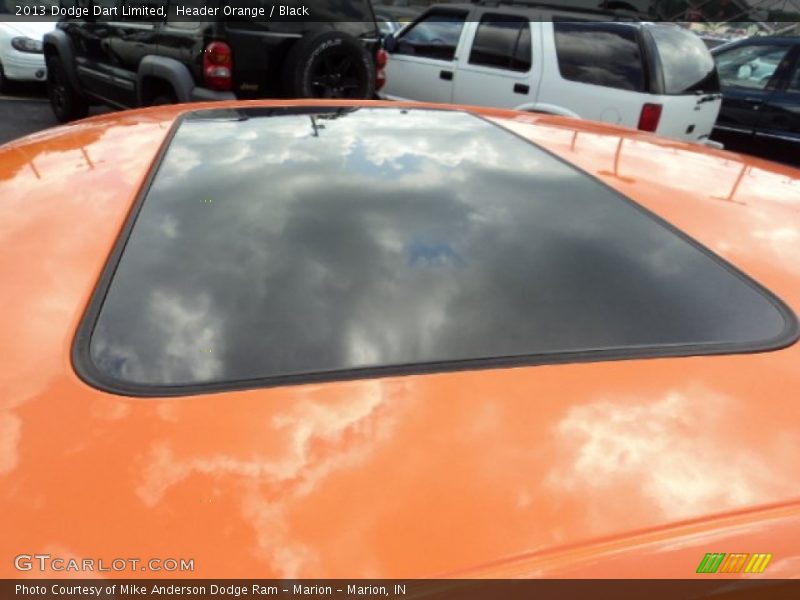 Header Orange / Black 2013 Dodge Dart Limited
