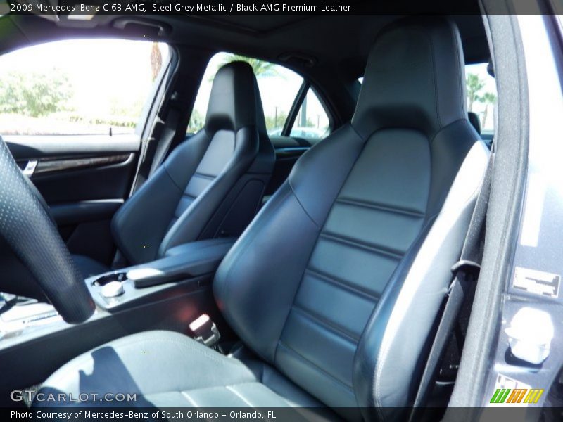 Front Seat of 2009 C 63 AMG
