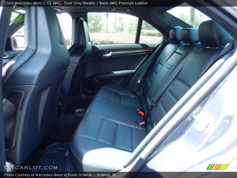 Rear Seat of 2009 C 63 AMG