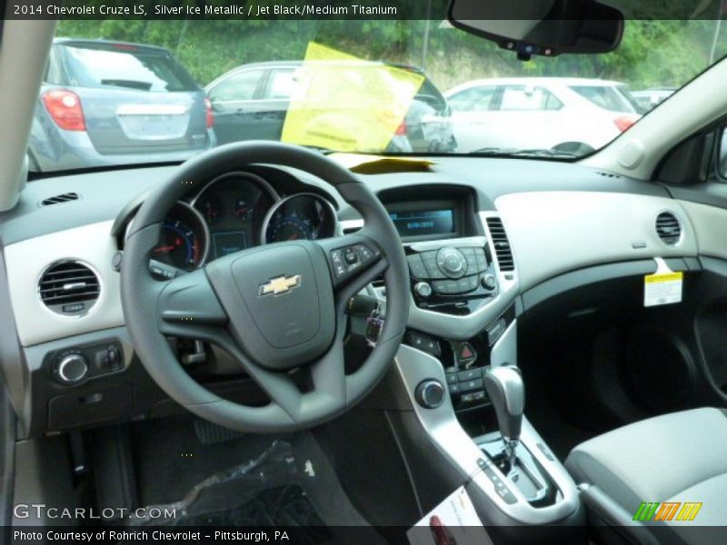 Silver Ice Metallic / Jet Black/Medium Titanium 2014 Chevrolet Cruze LS