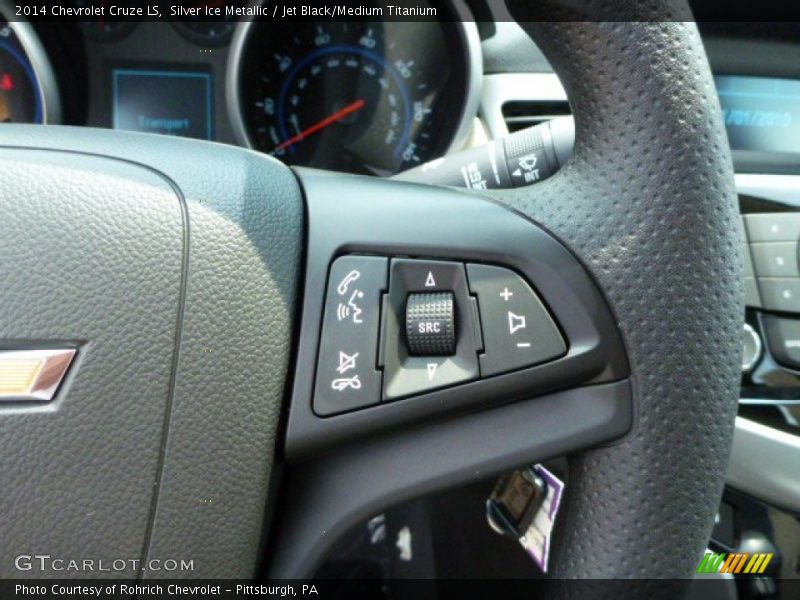 Silver Ice Metallic / Jet Black/Medium Titanium 2014 Chevrolet Cruze LS