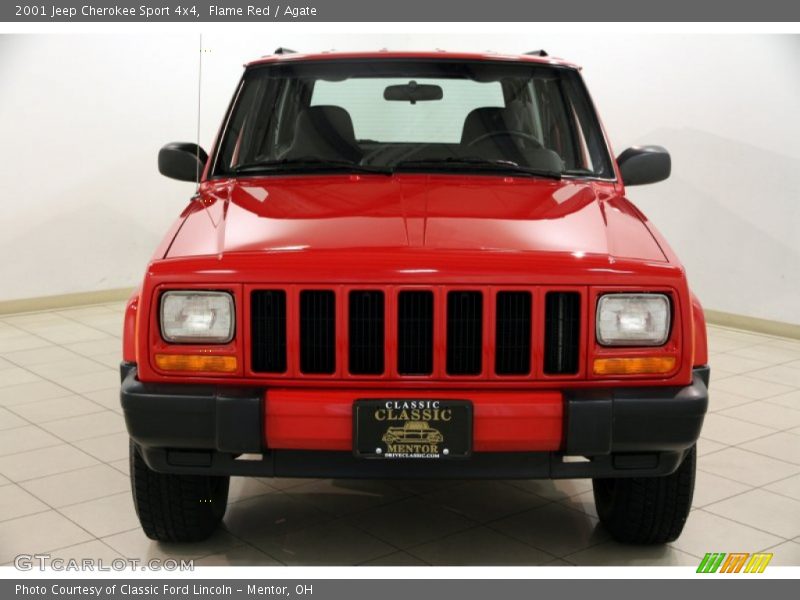 Flame Red / Agate 2001 Jeep Cherokee Sport 4x4