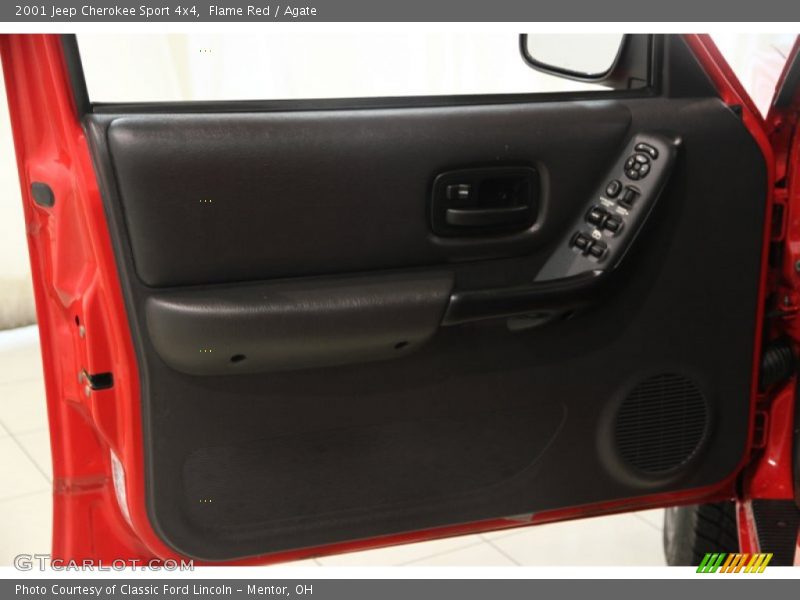 Flame Red / Agate 2001 Jeep Cherokee Sport 4x4