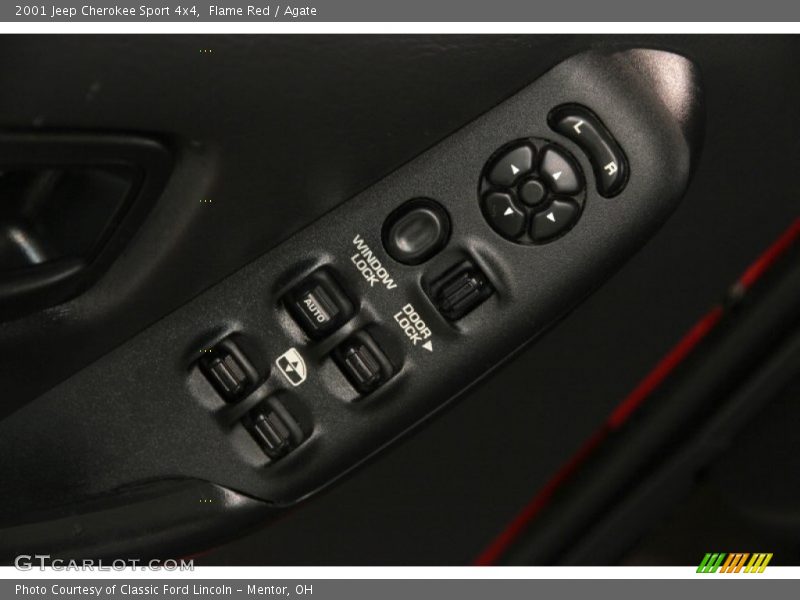 Flame Red / Agate 2001 Jeep Cherokee Sport 4x4