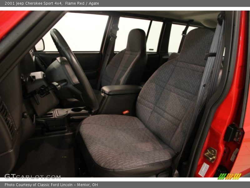 Flame Red / Agate 2001 Jeep Cherokee Sport 4x4