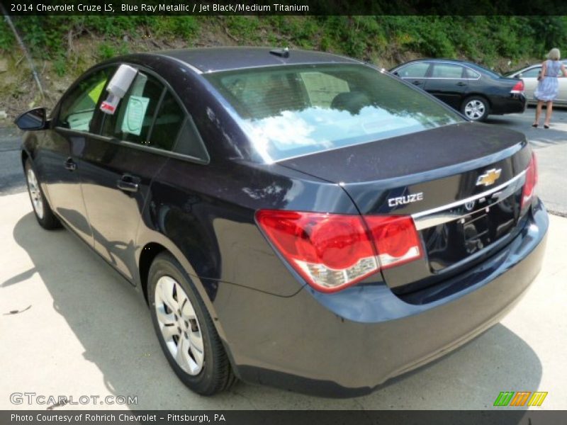 Blue Ray Metallic / Jet Black/Medium Titanium 2014 Chevrolet Cruze LS