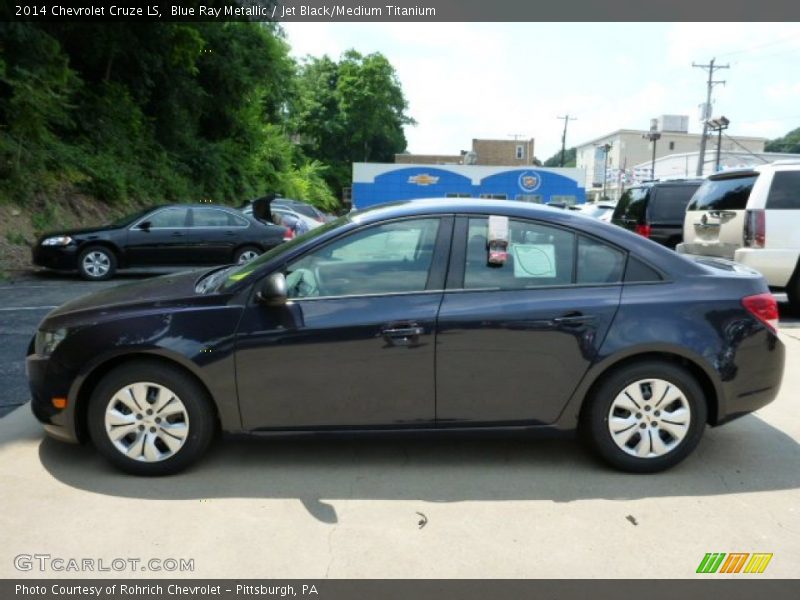 Blue Ray Metallic / Jet Black/Medium Titanium 2014 Chevrolet Cruze LS