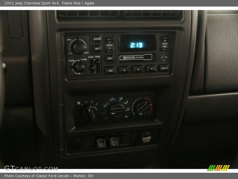 Flame Red / Agate 2001 Jeep Cherokee Sport 4x4