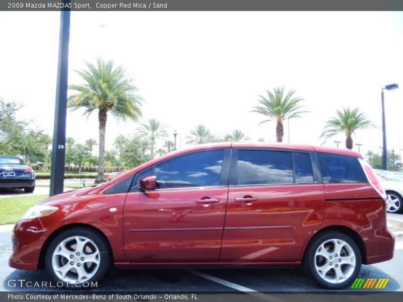 Copper Red Mica / Sand 2009 Mazda MAZDA5 Sport