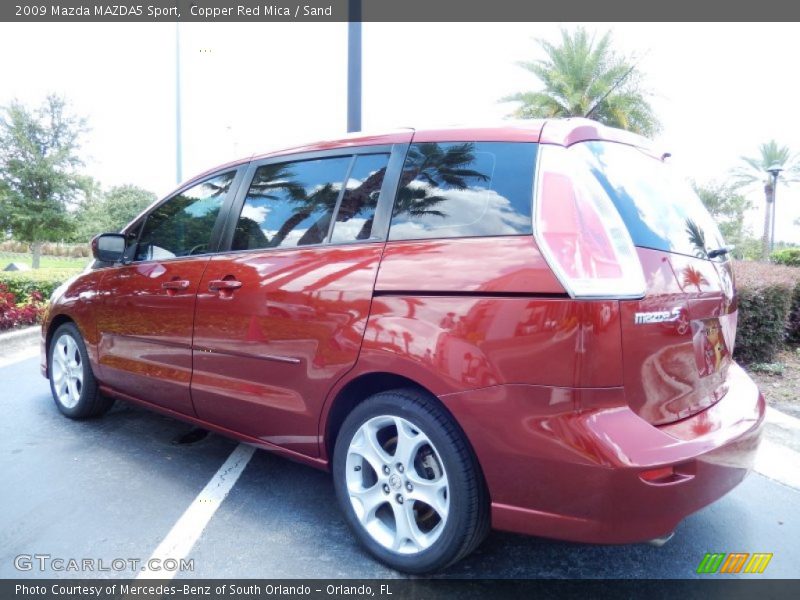Copper Red Mica / Sand 2009 Mazda MAZDA5 Sport