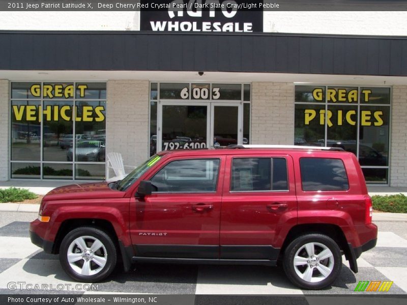 Deep Cherry Red Crystal Pearl / Dark Slate Gray/Light Pebble 2011 Jeep Patriot Latitude X