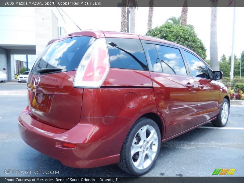Copper Red Mica / Sand 2009 Mazda MAZDA5 Sport
