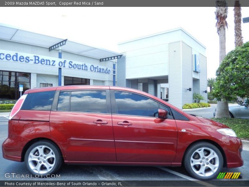 Copper Red Mica / Sand 2009 Mazda MAZDA5 Sport