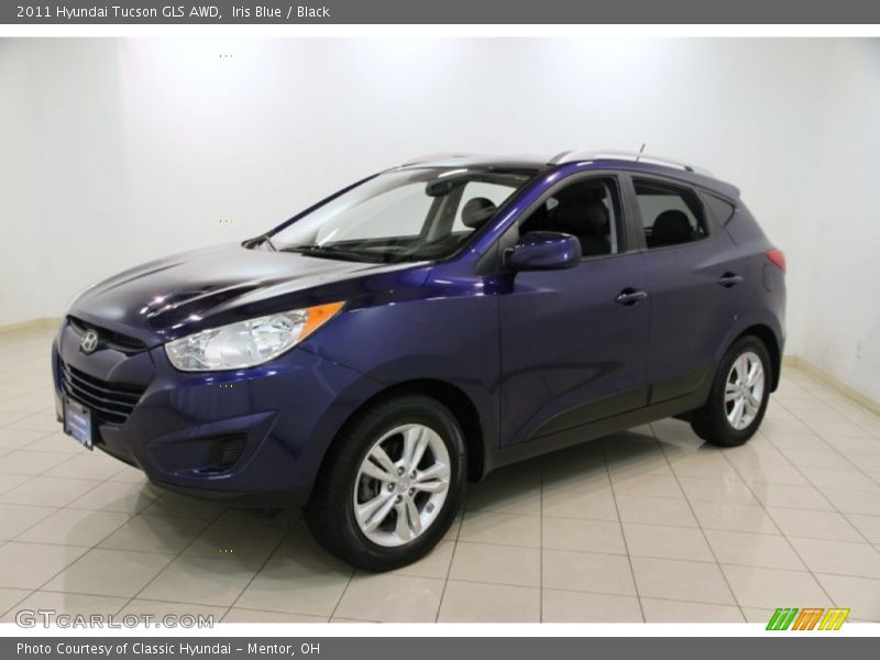 Iris Blue / Black 2011 Hyundai Tucson GLS AWD