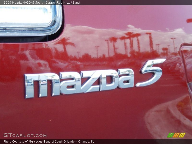Copper Red Mica / Sand 2009 Mazda MAZDA5 Sport