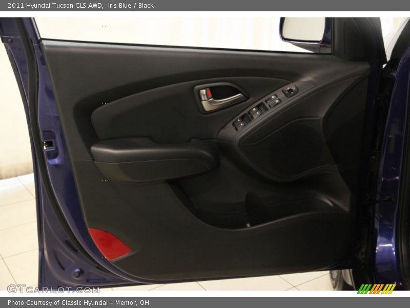 Iris Blue / Black 2011 Hyundai Tucson GLS AWD