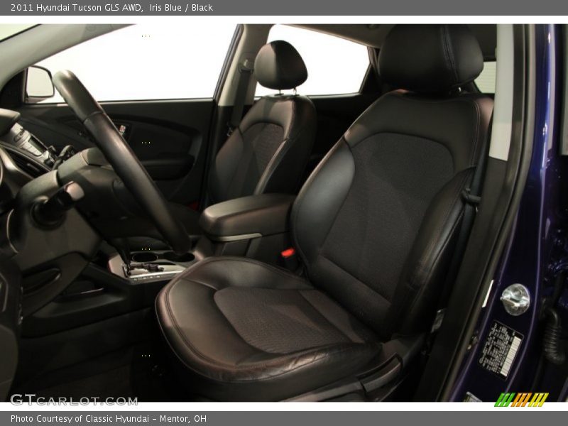 Iris Blue / Black 2011 Hyundai Tucson GLS AWD
