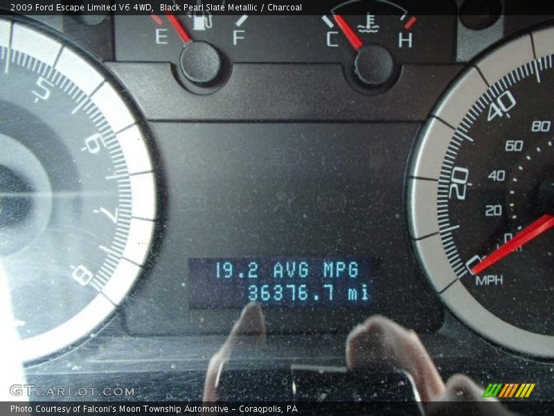 Black Pearl Slate Metallic / Charcoal 2009 Ford Escape Limited V6 4WD