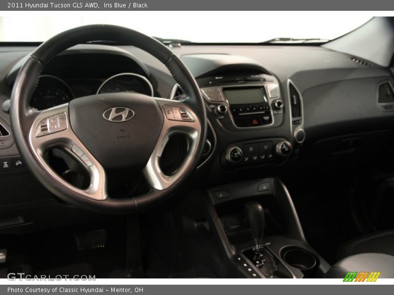Iris Blue / Black 2011 Hyundai Tucson GLS AWD