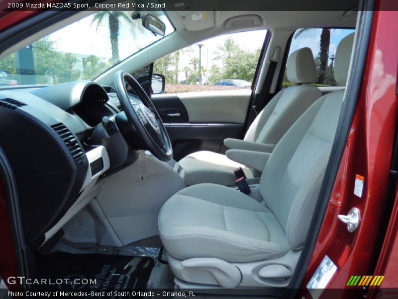 Copper Red Mica / Sand 2009 Mazda MAZDA5 Sport