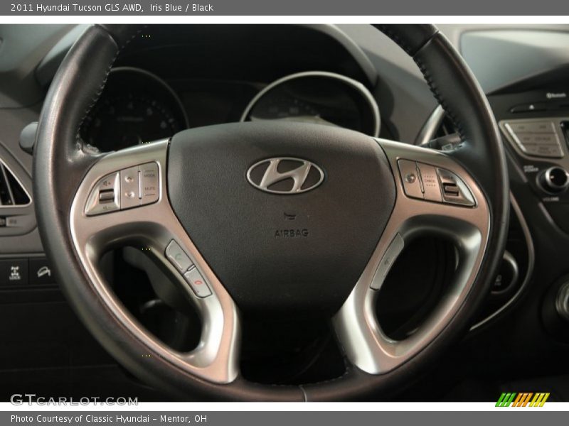 Iris Blue / Black 2011 Hyundai Tucson GLS AWD