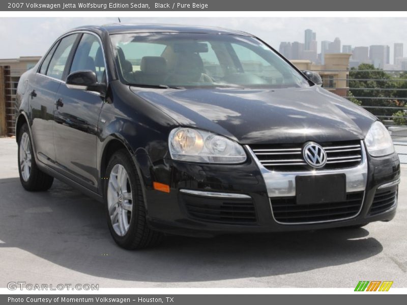 Black / Pure Beige 2007 Volkswagen Jetta Wolfsburg Edition Sedan